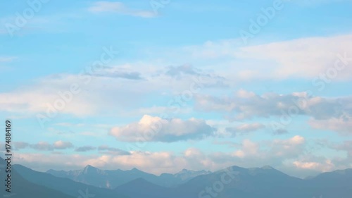 Wallpaper Mural Water, high mountains and sky. Idyllic view of nature, Italy. Torontodigital.ca