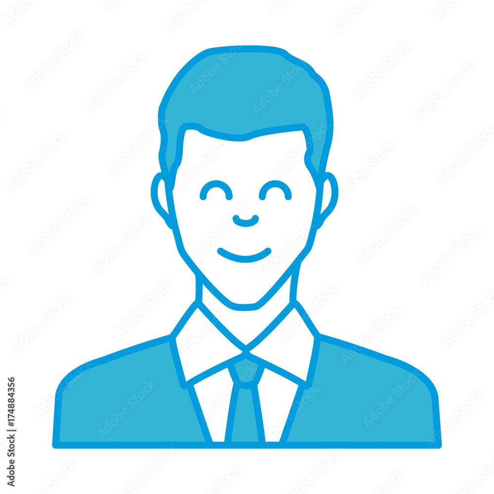 Adult man smiling icon vector illustration graphic design Adult man smiling icon vector illustration graphic design