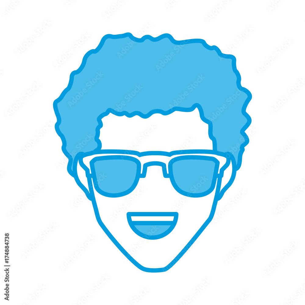 Man with hat smiling cartoon icon vector illustration graphic design Man with hat smiling cartoon icon vector illustration graphic design