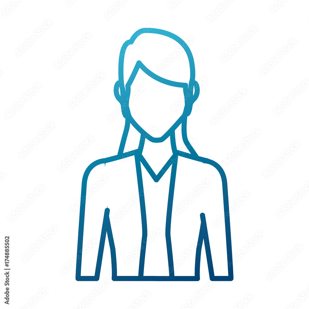 Young woman avatar icon vector illustration graphic design