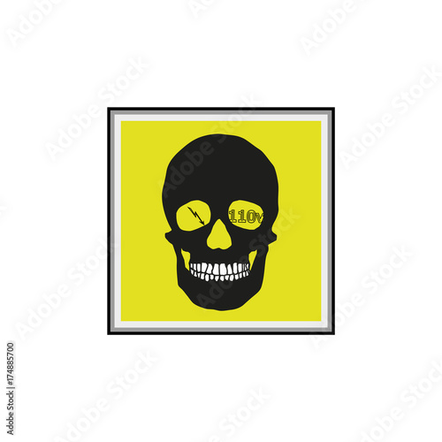stickers for electrical distribution board consumer electrical safety, electricity, current protection