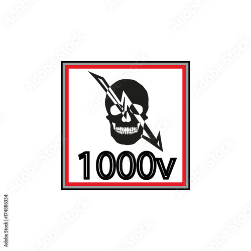 stickers for electrical distribution board consumer electrical safety, electricity, current protection