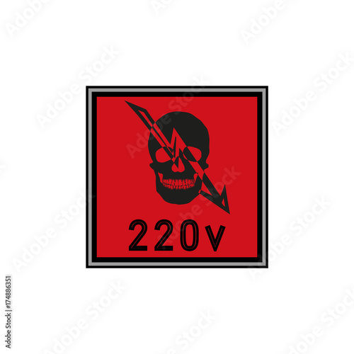 stickers for electrical distribution board consumer electrical safety, electricity, current protection