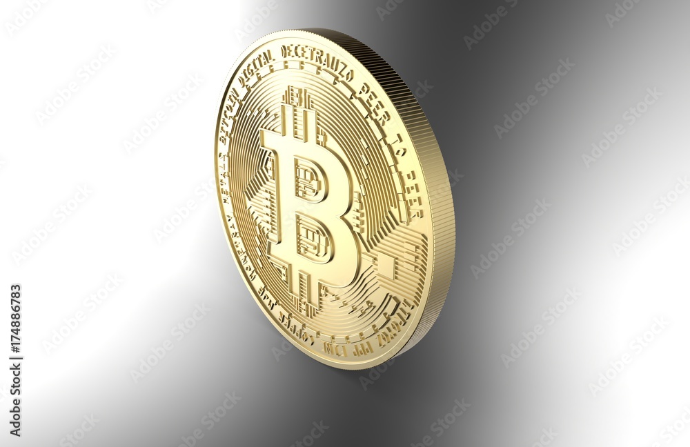 Bitcoin 3d render Bitcoin 3d render