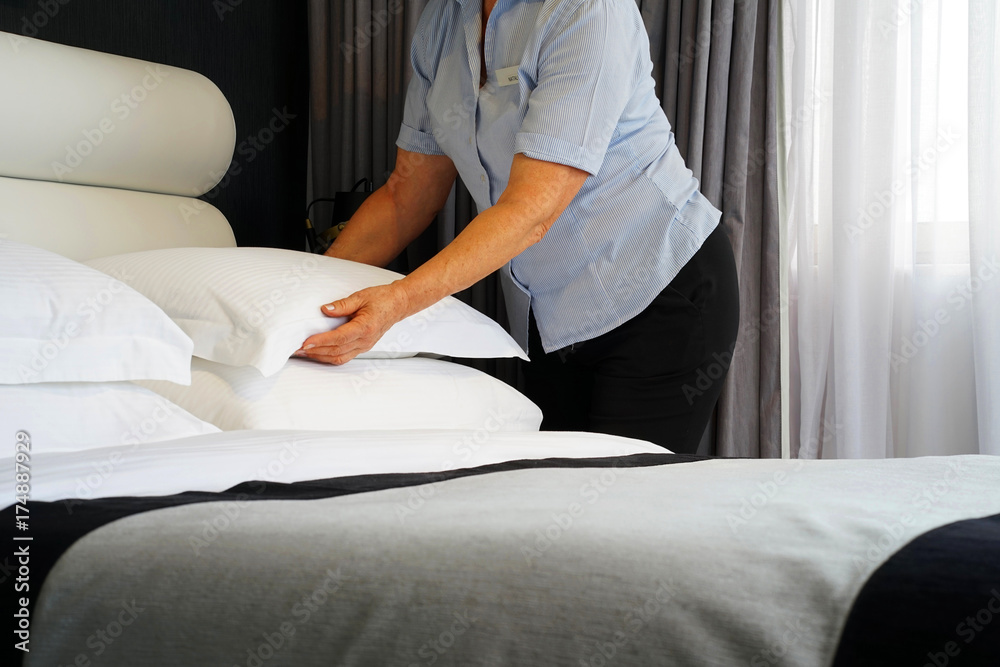 Maid Making Bed Maid Making Bed