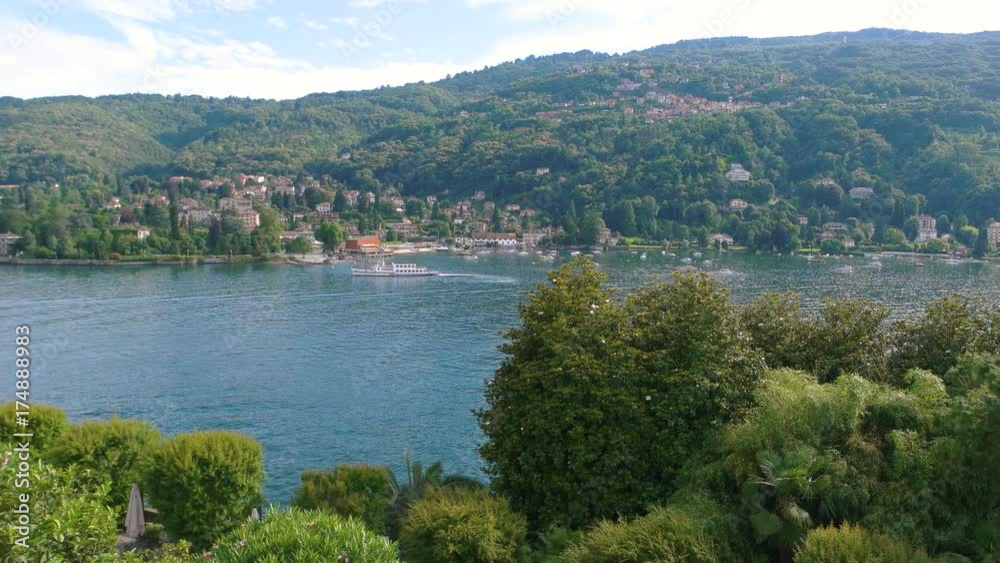 Lake Maggiore and Stresa, summer. Beautiful scenery, Italy.