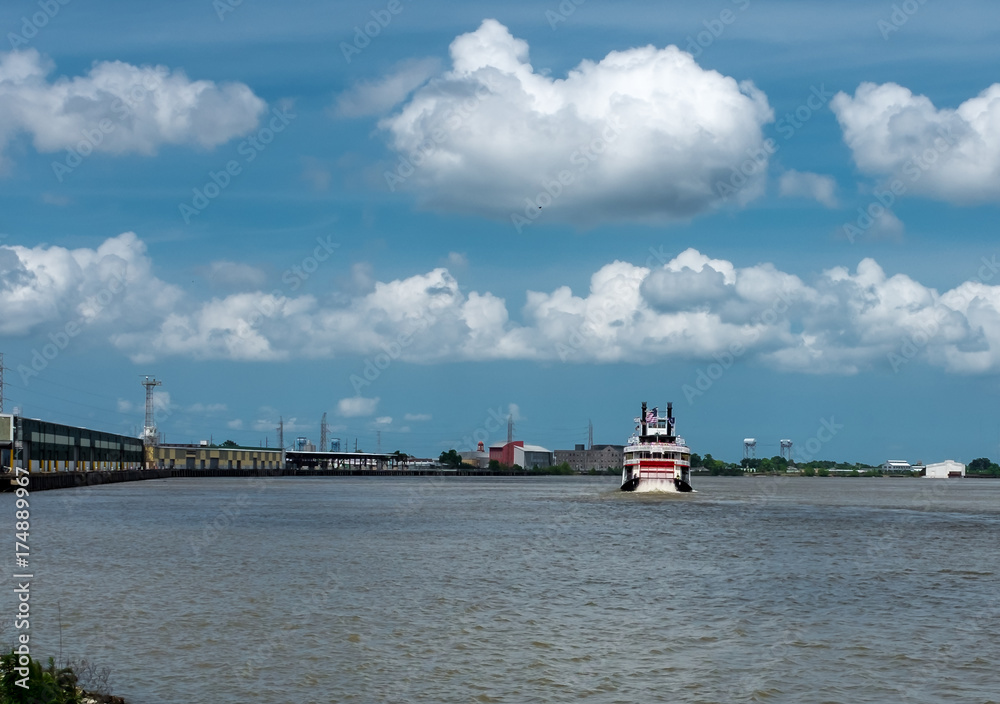 Riverboat on Mississippi River in New Orleans