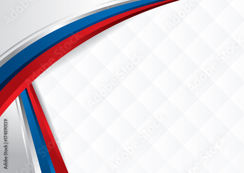 Abstract background with shapes with the colors of the flag of Russia, to use as Diploma or Certificate