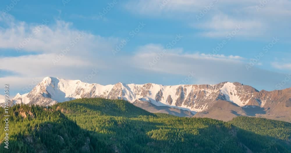 Time laps landscape Altai mountains. Siberia, Russia. Time laps landscape Altai mountains. Siberia, Russia.