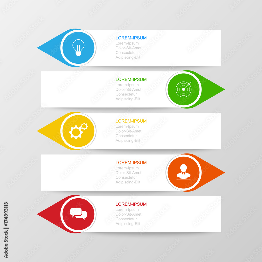 Infographic design vector Business concept steps or processes can be used for workflow layout, diagram, annual report, web design