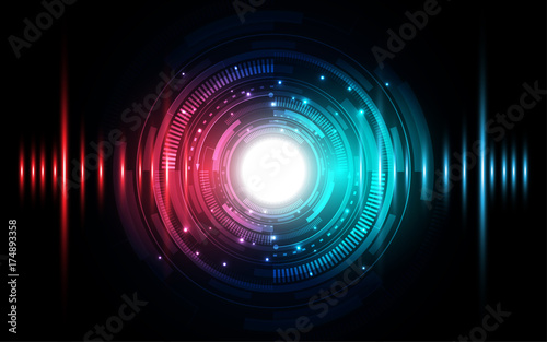 Abstract technology background Hi-tech communication concept futuristic digital innovation background vector illustration