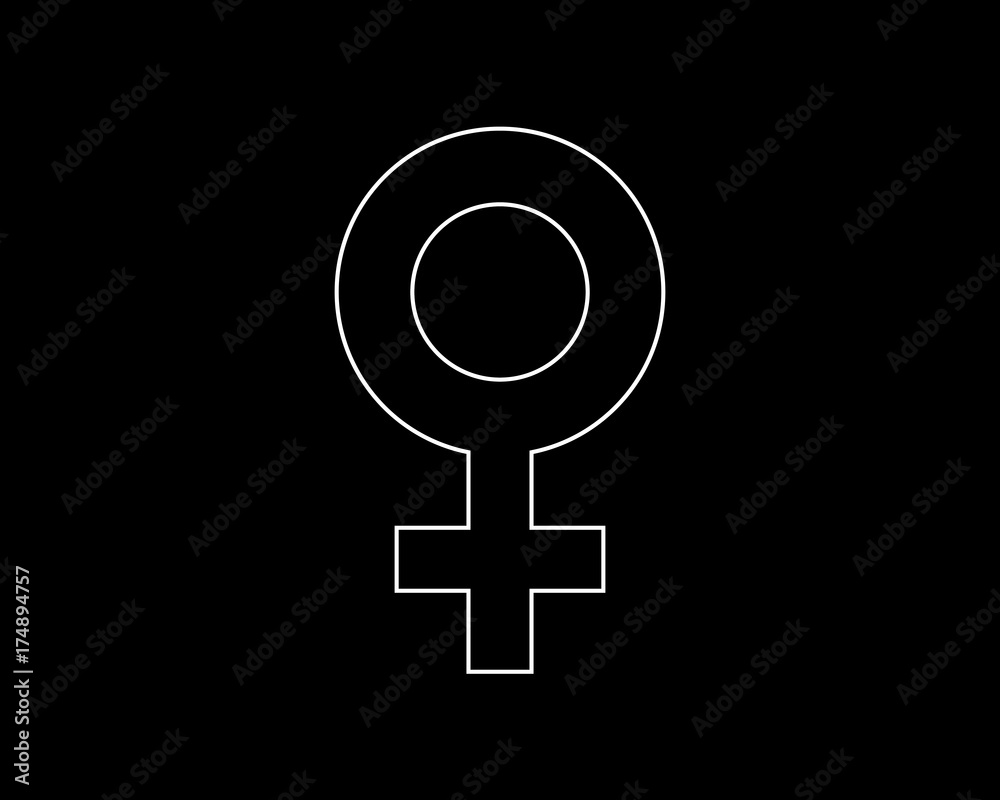 female thin line icon illustration design female thin line icon illustration design