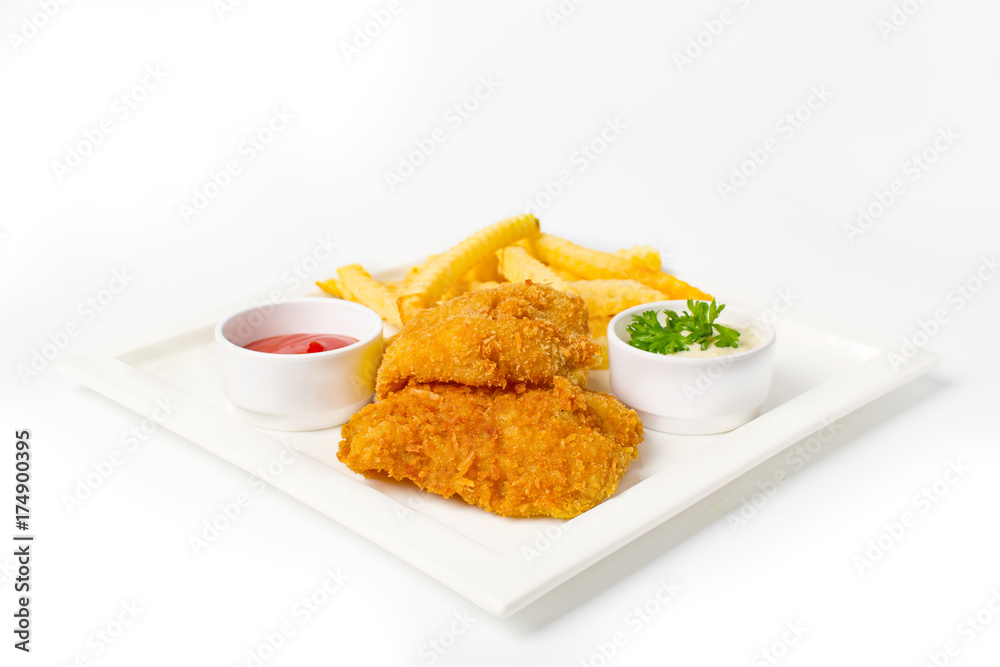 Fish and chips Fish and chips