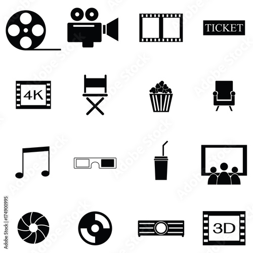 movie icon set