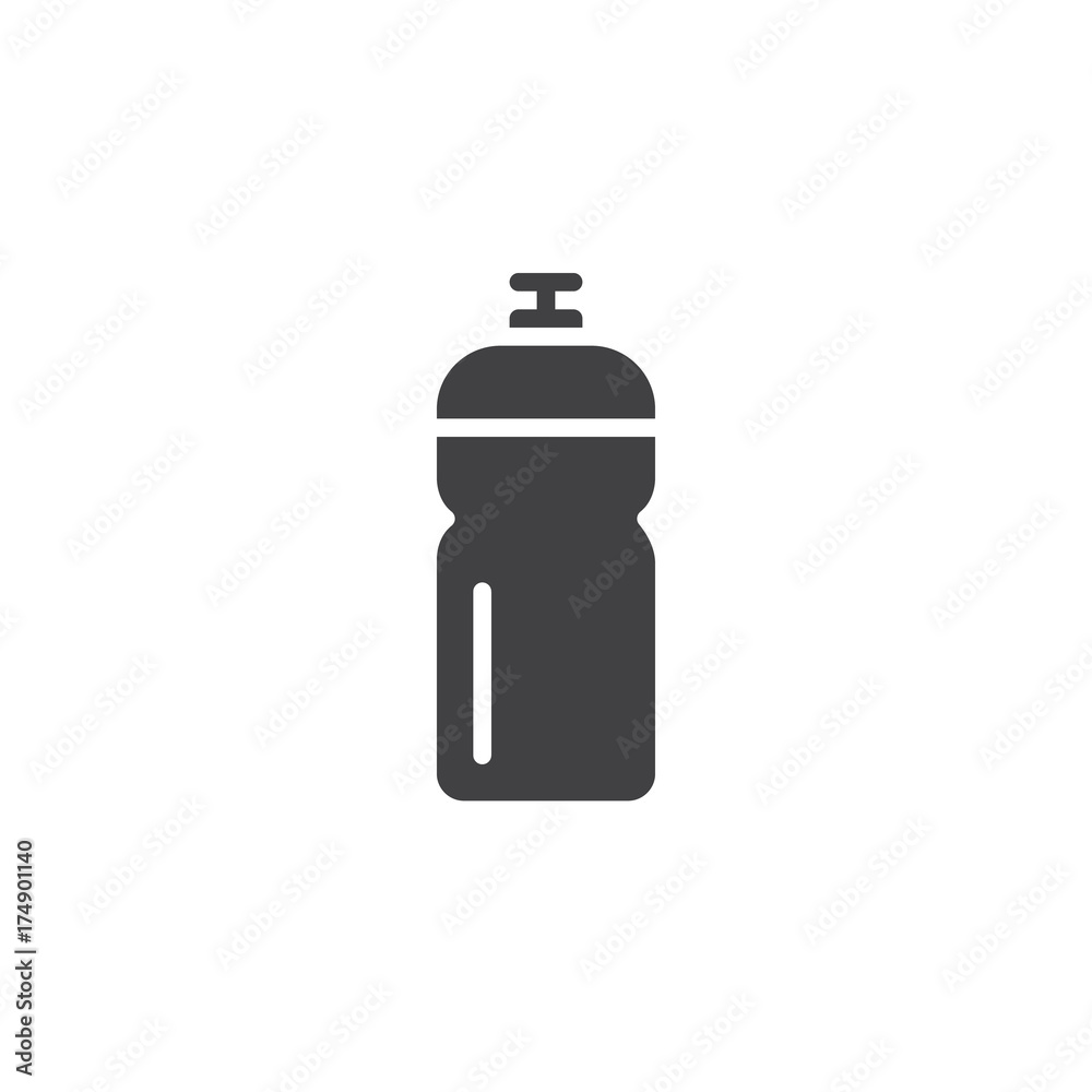Water bottle icon vector, filled flat sign, solid pictogram isolated on white. Symbol, logo illustration. Water bottle icon vector, filled flat sign, solid pictogram isolated on white. Symbol, logo illustration.