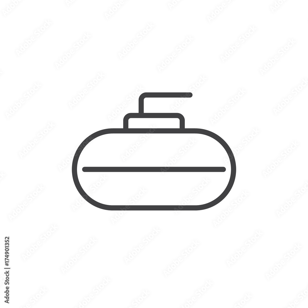Curling sport line icon, outline vector sign, linear style pictogram isolated on white. Symbol, logo illustration. Editable stroke Curling sport line icon, outline vector sign, linear style pictogram isolated on white. Symbol, logo illustration. Editable stroke