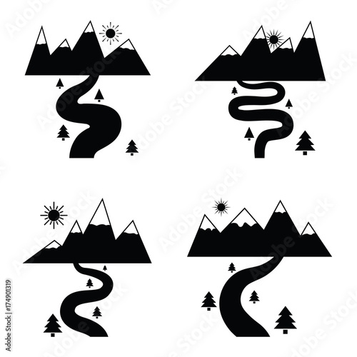 river icon set