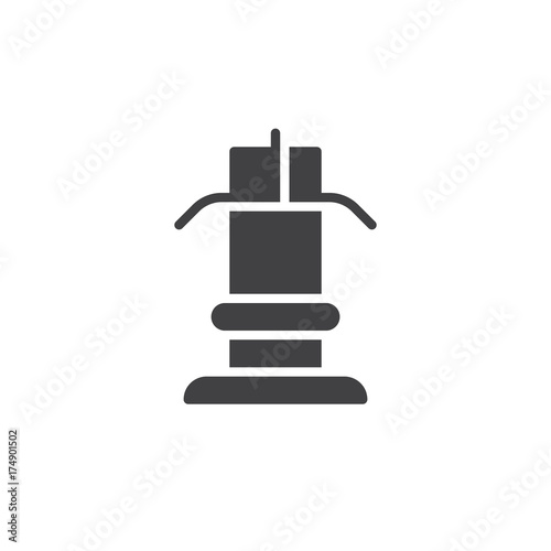 Training apparatus icon vector, filled flat sign, solid pictogram isolated on white. Symbol, logo illustration.