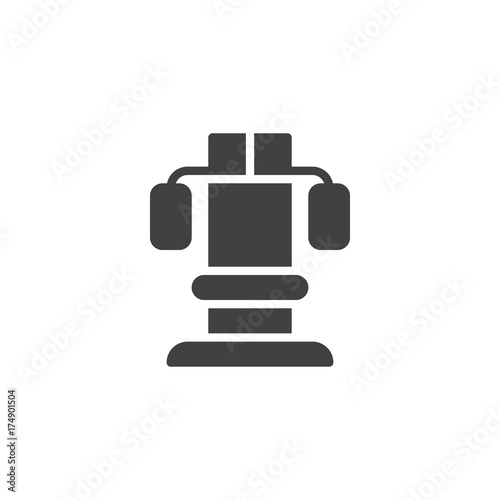 Training apparatus icon vector, filled flat sign, solid pictogram isolated on white. Symbol, logo illustration.