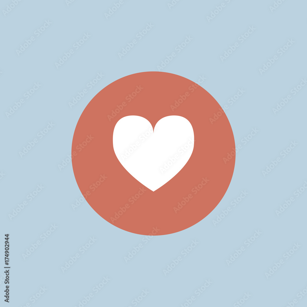 Vector of heart icon symbol