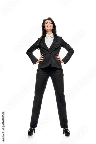 Smiling businesswoman in formalwear