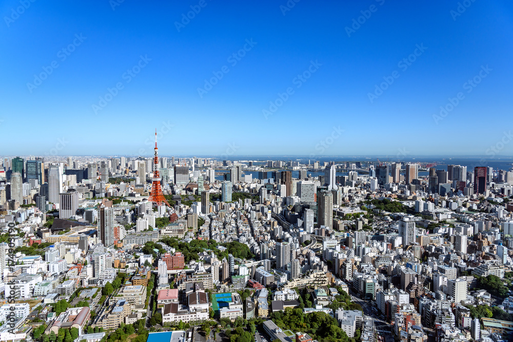 Fototapeta premium 東京の都市風景 日中
