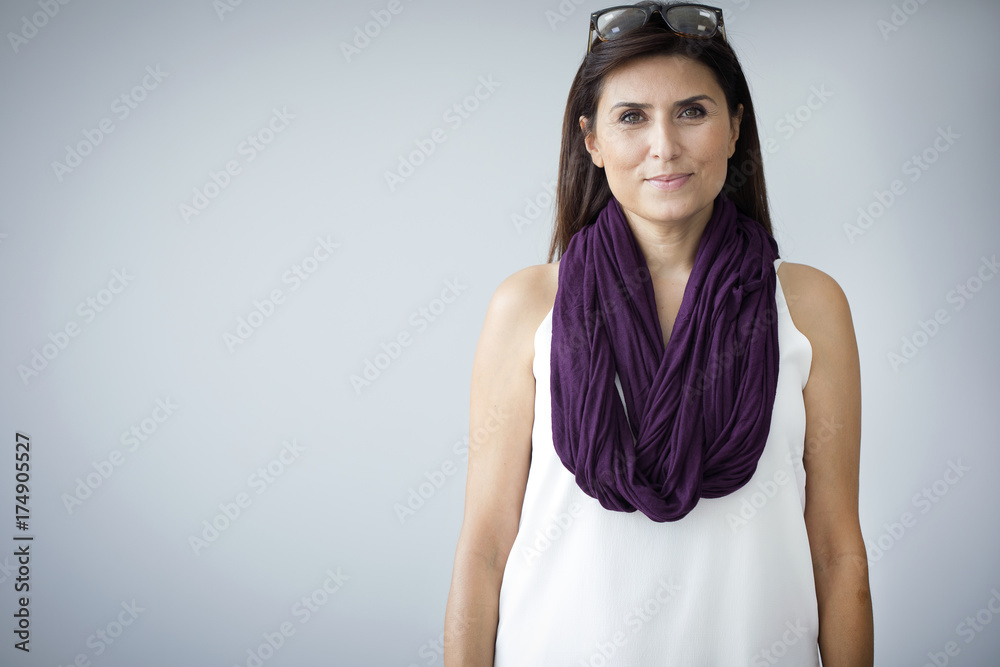 © sebra - Portrait of middle aged woman © sebra - Portrait of middle aged woman