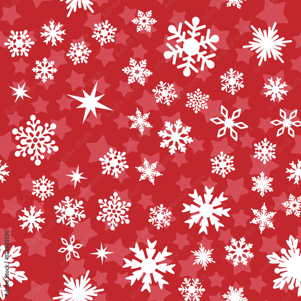 pattern with white snowflakes pattern with white snowflakes
