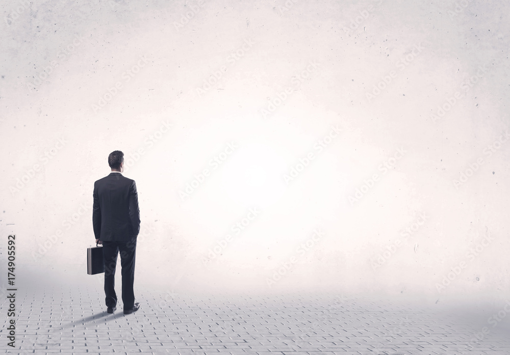 Fototapeta premium Elegant person standing with his back