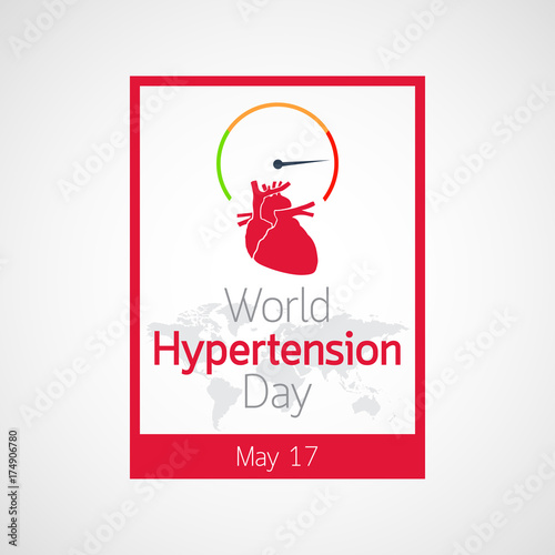 World Hypertension Day vector icon illustration