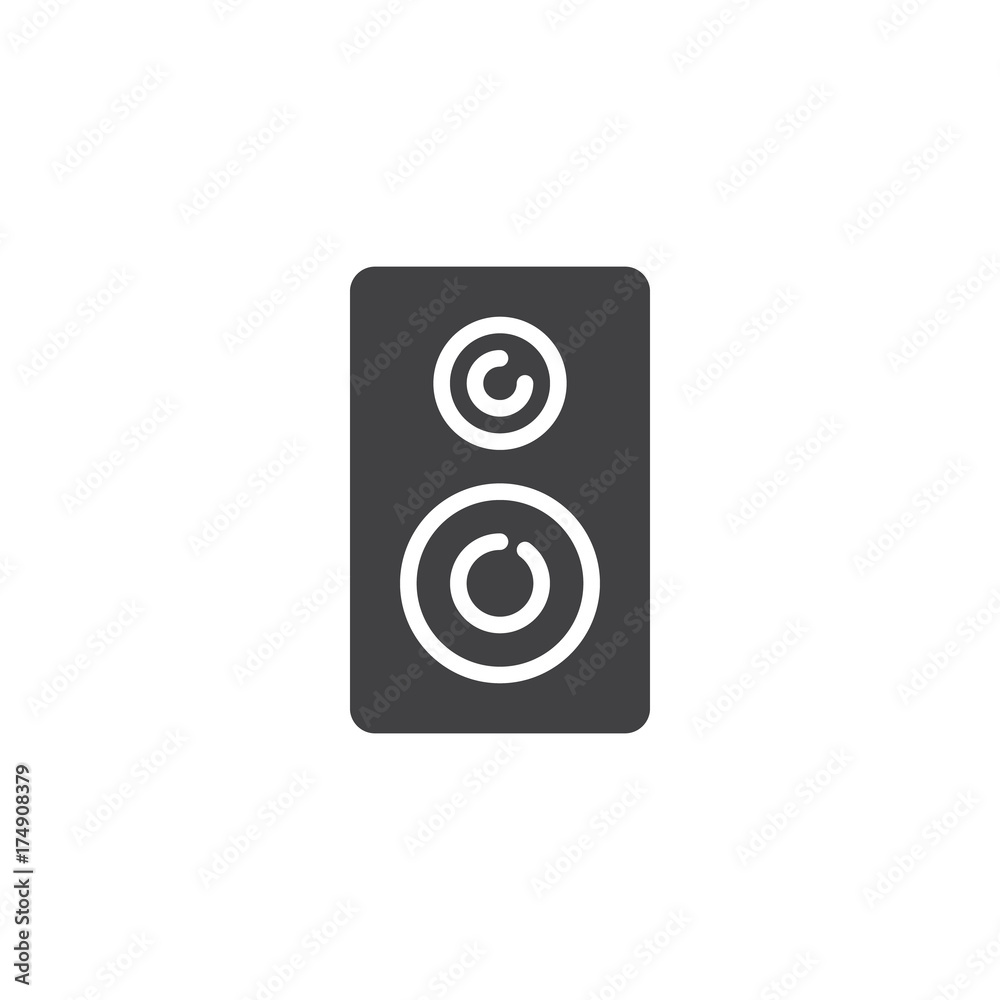 Stereo loudspeakers icon vector, filled flat sign, solid pictogram isolated on white. Symbol, logo illustration. Stereo loudspeakers icon vector, filled flat sign, solid pictogram isolated on white. Symbol, logo illustration.
