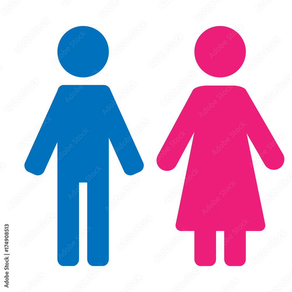 Gender symbol set. Male Female girl boy woman man vector icon. Gender symbol set. Male Female girl boy woman man vector icon.