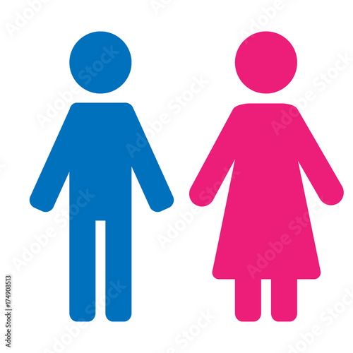 Wallpaper Mural Gender symbol set. Male Female girl boy woman man vector icon. Torontodigital.ca