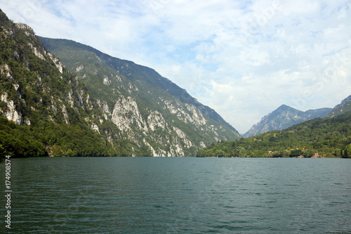 Drina river canyon landscape summer season