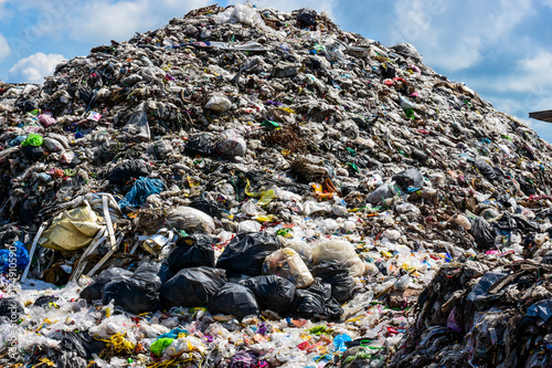 Mountain garbage in developing countries South East Asia
