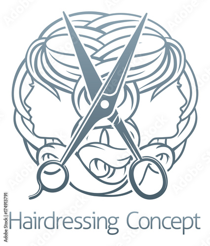 Hair Salon Stylist Hairdresser Concept