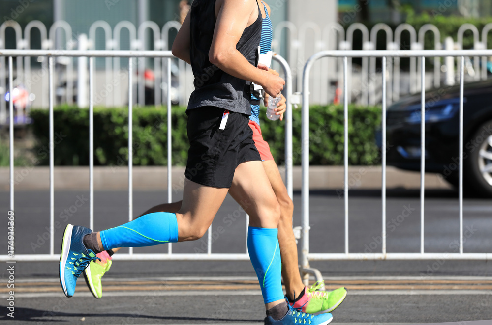 Marathon running race Marathon running race