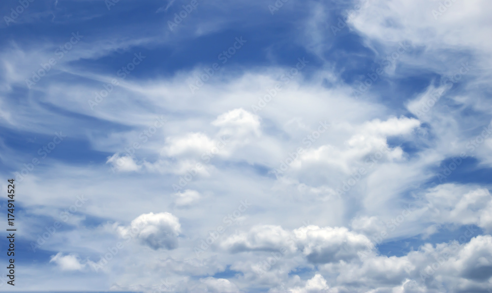 Sky white clouds pure air Sky white clouds pure air