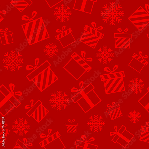 Christmas vector seamless pattern