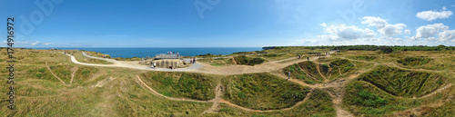 Pointe du Hoc, Cricqueville-en-Bessin, Normandie, Calvados, France photo