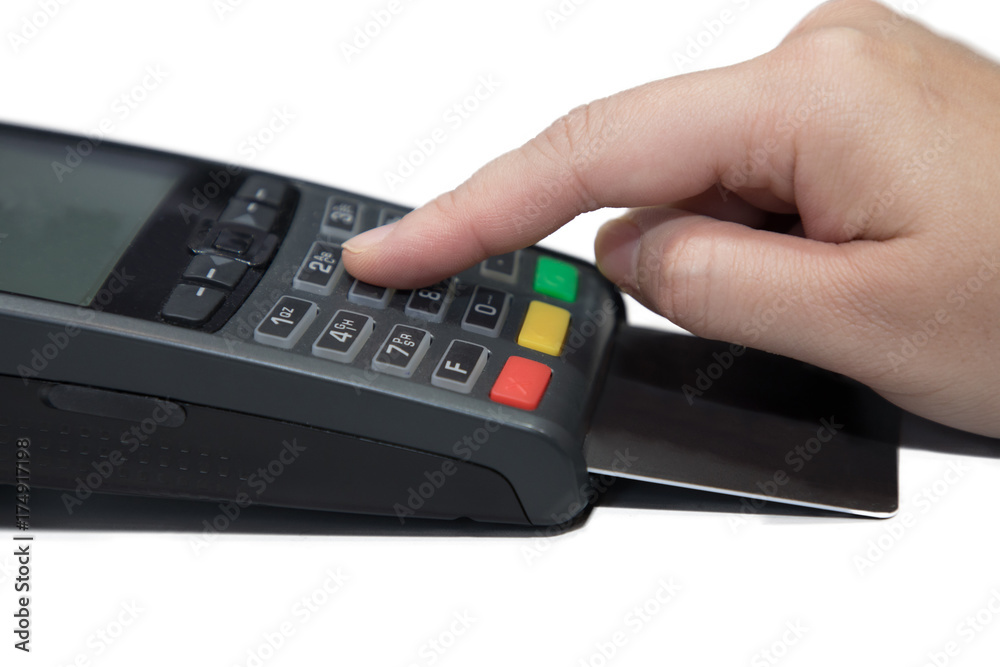 credit card payment machine with credit card inside credit card payment machine with credit card inside