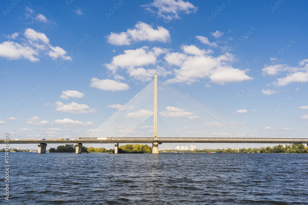 Bridge over the Dnieper river, Kyiv, Ukraine