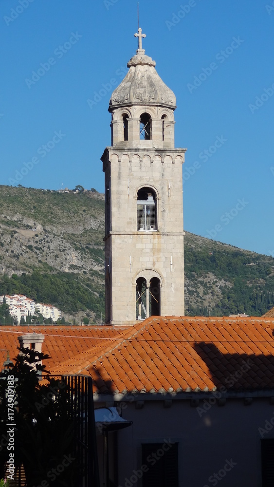 Croatie Dubrovnik clocher Couvent dominicain 