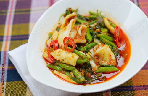 stir fried squid with roasted chili paste © mayura_ben
