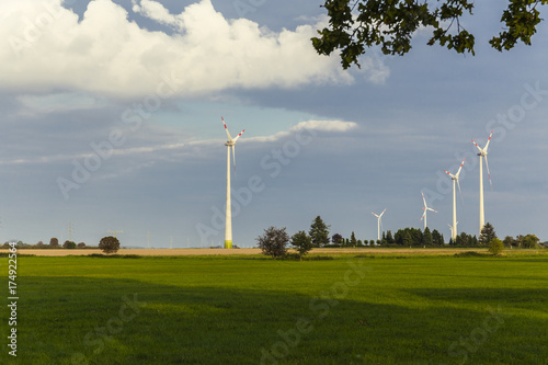 windturbine on a field