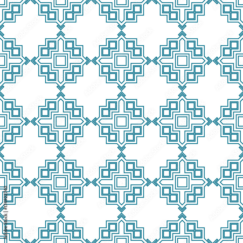 Ornamental art deco seamless pattern. Template for design. Vector illustration eps10
