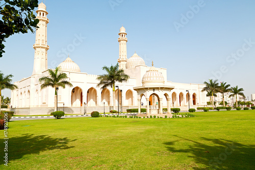 in oman muscat the old mosque minaret and religion in clear sky