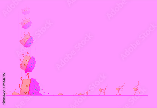 Fondo con la muerte y caida de la magdalena 