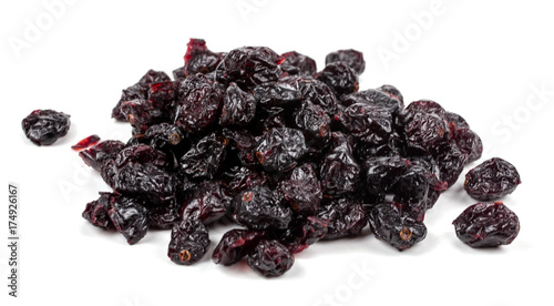 cranberries on a white background