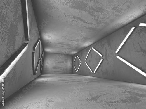 Fototapeta Naklejka Na Ścianę i Meble -  Abstract geometric concrete architecture background